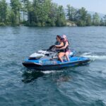 Henny Russell Instagram – First time in a jet ski!  SO FUN!!! ❤️❤️❤️ Thank you @callienoonan Lake George, New York
