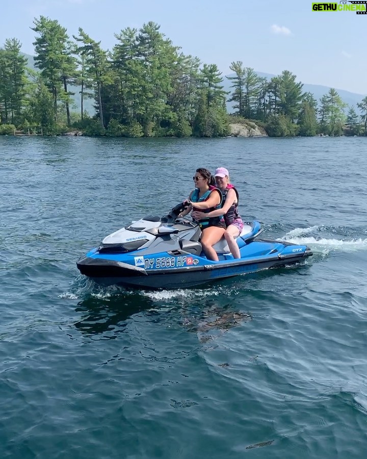 Henny Russell Instagram - First time in a jet ski! SO FUN!!! ❤️❤️❤️ Thank you @callienoonan Lake George, New York