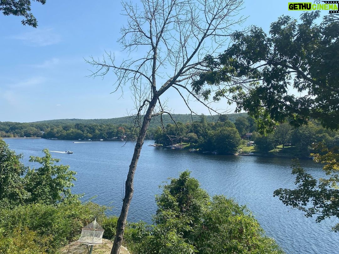Henny Russell Instagram - Everyone needs wonderful friends with lake houses. #grateful #lakehouse Upper Greenwood Lake, New Jersey