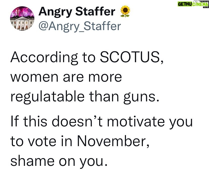 Henny Russell Instagram - Next they’re going after contraception and marriage equality. Don’t despair—hold the House, add 2 seats to the Senate, end the filibuster, codify Wroe, fix SCOTUS—we have to FIGHT BACK! The best thing you can do is VOTE and get EVERYONE you know to VOTE!!!