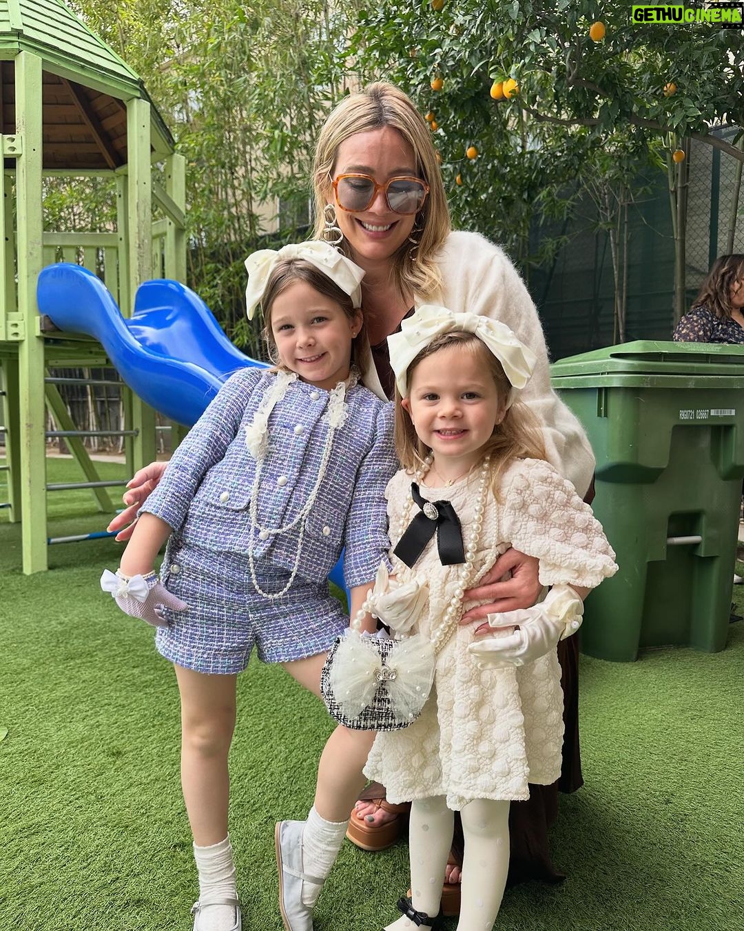 Hilary Duff Instagram - Mission: annual Montessori tea party …… to me and all the moms who made this lit for 98 little nuggets - we destroyed and how tired are you still ??☺️💪 🌸