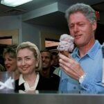 Hillary Clinton Instagram - Joe Biden is continuing a proud tradition of Democratic presidents who really, really appreciate ice cream. #tbt Photo: Ruth Fremson, AP