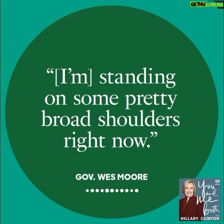 Hillary Clinton Instagram - New: This week’s episode of You And Me Both features two new governors who have already made history, but they’re just getting started. Join me for fascinating conversations with Gov. Wes Moore and Gov. Maura Healey, available wherever you get your podcasts.