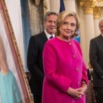 Hillary Clinton Instagram - Scenes from the unveiling of my official Secretary of State portrait at the @statedept yesterday. Thanks to all the colleagues and friends who came out to celebrate that chapter of our work together, to @secblinken and Evan Ryan for hosting us, and to everyone at State for their unwavering public service. Photos by the great @barbarakinney.