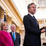 Hillary Clinton Instagram - Scenes from the unveiling of my official Secretary of State portrait at the @statedept yesterday. Thanks to all the colleagues and friends who came out to celebrate that chapter of our work together, to @secblinken and Evan Ryan for hosting us, and to everyone at State for their unwavering public service. Photos by the great @barbarakinney.