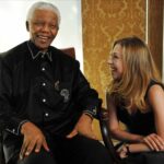 Hillary Clinton Instagram - Thinking of our dear friend, here with Chelsea, on this Nelson Mandela Day.⁣ ⁣ Photo: David M. Benett, Getty Images