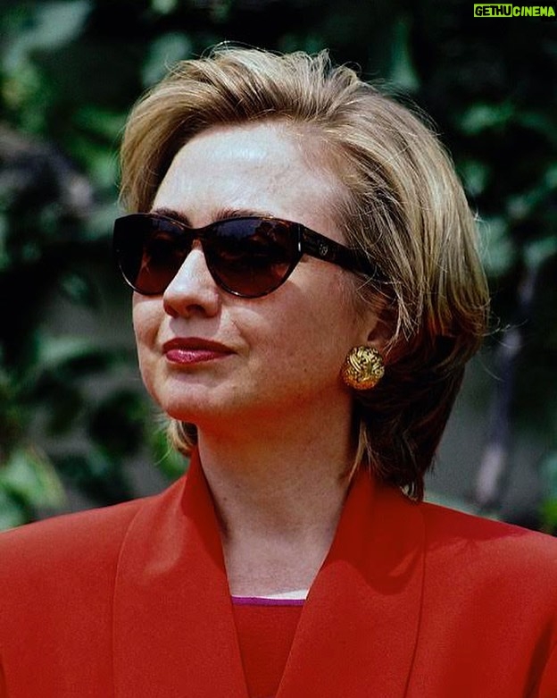 Hillary Clinton Instagram - Weather report: Shades likely. Photo: Mark Reinstein, Corbis