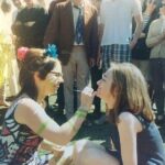 Hillary Clinton Instagram - Face-painting at Wellesley, 1960s. #tbt