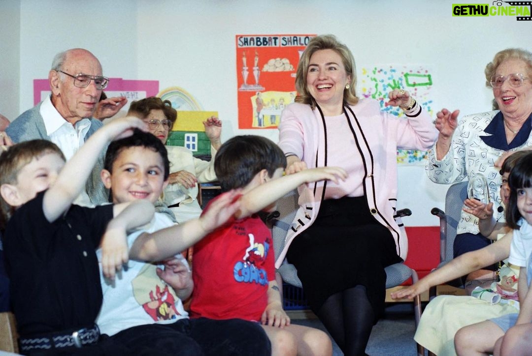 Hillary Clinton Instagram - No matter your age, stretching is important! Brookline, Mass, May 1995. #tbt Photo: Susan Walsh, AP