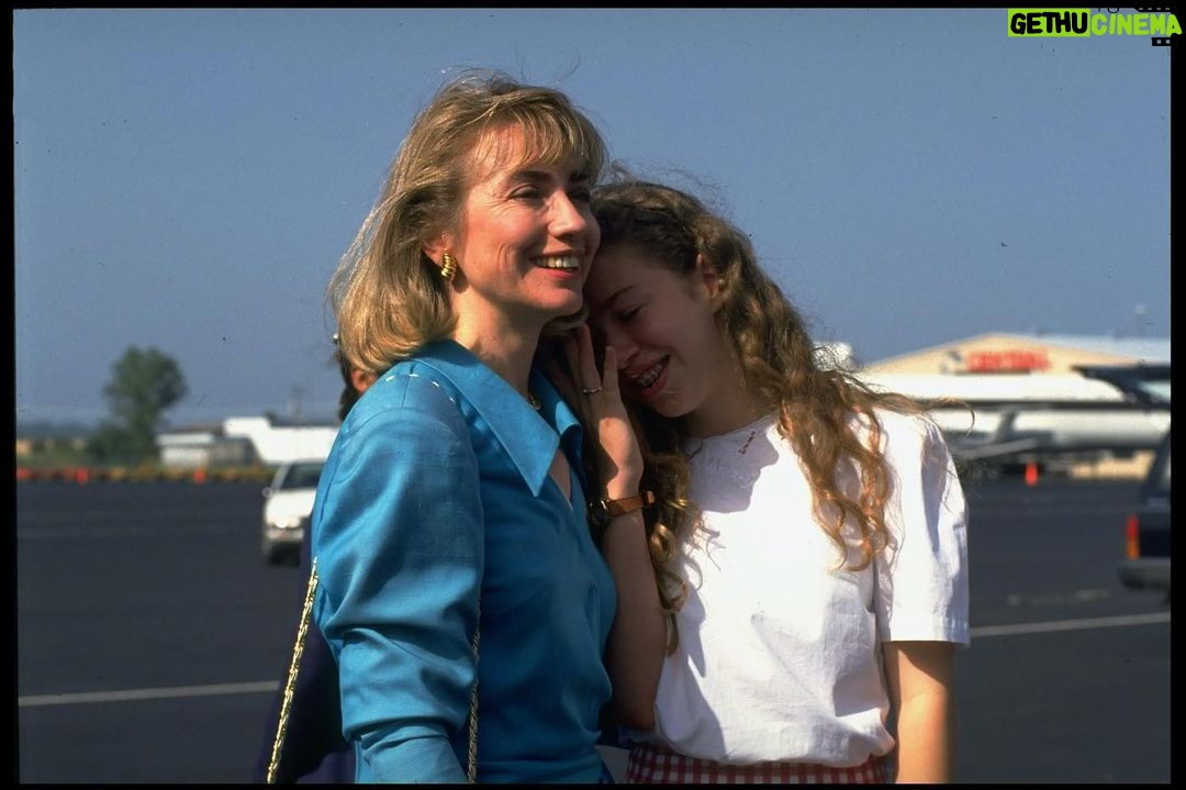Hillary Clinton Instagram - With my best girl, 1992. #tbt Photo via L'Officiel
