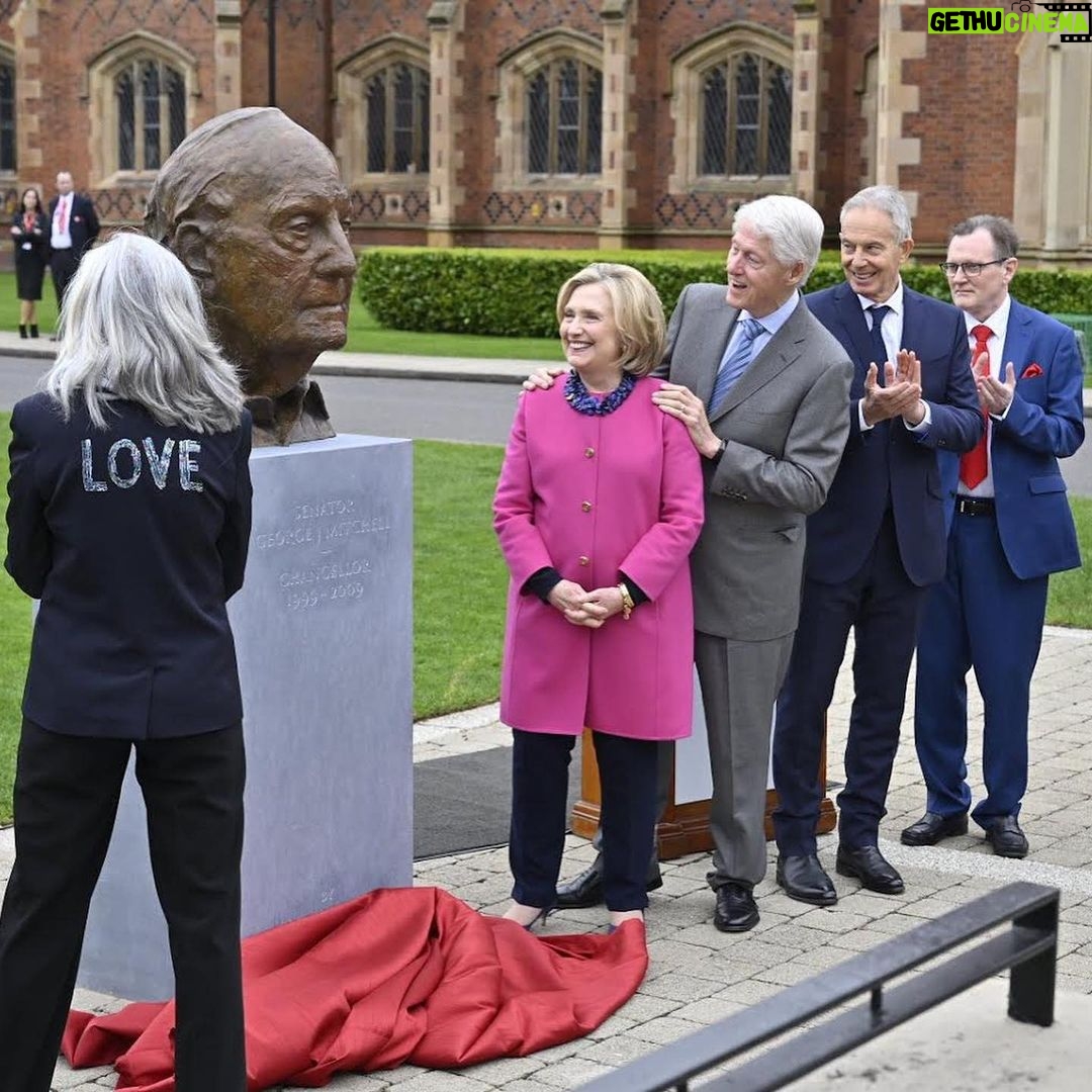 Hillary Clinton Instagram - The longevity of the Good Friday Agreement remains a testament to democracy's power to transcend divisions and deliver peace. @QUBelfast #Agreement25 Photos: Christopher Dilts, @HardPinMedia