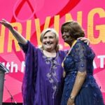 Hillary Clinton Instagram - As a public servant, an activist, and president of the NAACP New York State Conference, Dr, Hazel Dukes has spent her entire life lifting up others in pursuit of justice. It was a joy to have a chance to celebrate her long history of public service and activism last night in Boston. ⁣ ⁣ I had the honor of presenting Hazel with the Spingarn Medal for Outstanding Achievement, the @NAACP's highest honor. ⁣ ⁣ From her work as the first Black employee in the Nassau County District Attorney’s Office in 1966 to her time serving as the first Black vice-chair of the Nassau County Democratic Committee—and throughout her various leadership roles at the NAACP—Hazel has broken countless barriers to bring long-lasting social change. It would be impossible to count the number of lives she’s touched. ⁣ ⁣ Congratulations, and thank you, Hazel!⁣ ⁣ Photos: NAACP