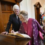 Hillary Clinton Instagram - The longevity of the Good Friday Agreement remains a testament to democracy's power to transcend divisions and deliver peace. @QUBelfast #Agreement25⁣ ⁣ Photos: Christopher Dilts, @HardPinMedia