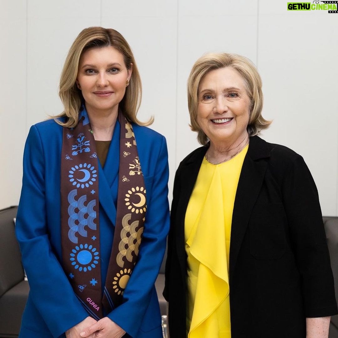 Hillary Clinton Instagram - It filled my cup to join First Lady Olena Zelenska of Ukraine, @billiejeanking, @gloriasteinem, and @mikabrzezinski at the @Forbes 30/50 Summit earlier this month. These women!