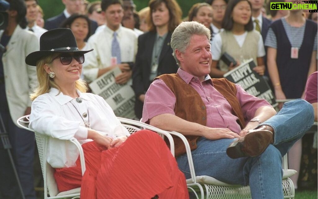 Hillary Clinton Instagram - Cowgirl looks, 1995. ⁣#tbt ⁣ Photo: @BarbaraKinney