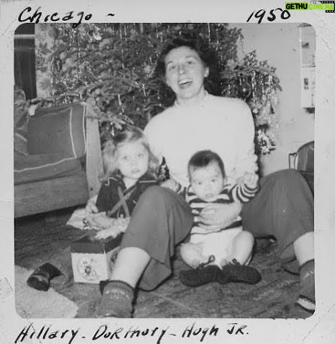 Hillary Clinton Instagram - Christmas in Chicago, 1950. #tbt