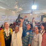 Hillary Clinton Instagram - I've been in India the last few days celebrating the 50th anniversary of the Self-Employed Women's Association (SEWA) and the legacy of its founder, Ela Bhatt. Ela passed away late last year, and I feel lucky to have been her friend.⁣ ⁣ I met Ela on my very first trip to India in 1995. Following Gandhi’s example, she founded SEWA in 1971 as a trade union and a women's movement. For 50 years, it's helped some of the poorest, least educated, and most shunned women in India get small loans to enable them to earn their own income. ⁣ ⁣ Through a system of microfinance, SEWA provides employment for thousands of individual women and changes deeply held attitudes about women’s roles. ⁣ In addition to microfinance, they do skills training, job creation, and climate adaptation work—I announced the first-ever Global Climate Resilience Fund with SEWA, CGI, and other partners to help the women deal with extreme heat.⁣ ⁣ SEWA has now grown to more than 2.5 million members.⁣ ⁣ Seeing Ela's work and legacy over these last few decades has been transformational for me and an indelible reminder of the importance of women's rights.⁣ ⁣ Photos: Dylan Hewitt and Capricia Marshall