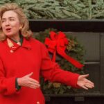 Hillary Clinton Instagram - Dress code when greeting the White House Christmas Tree: Festive! #tbt⁣ ⁣ Photo: Joyce Naltchayan / AFP via Getty