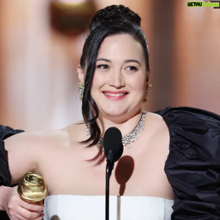Hillary Clinton Instagram - I was thrilled to see Lily Gladstone make history last night as the first Indigenous person to win a Golden Globe for best actress. Congratulations!