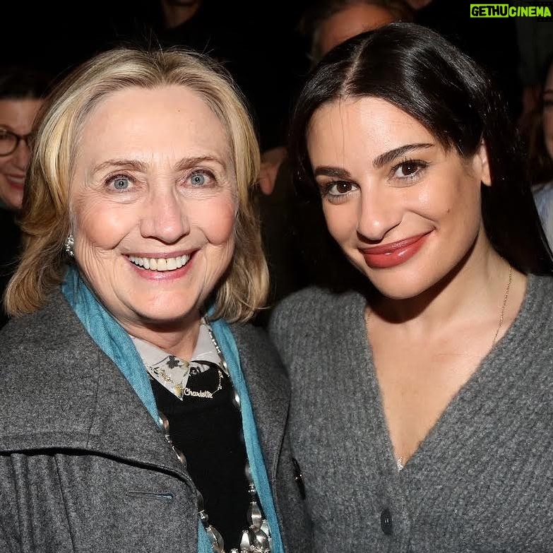 Hillary Clinton Instagram - Had the best time seeing @leamichele and company in @funnygirlbwy this weekend. Don't miss this show!⁣ ⁣ Photo: @broadwaybruce_