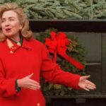 Hillary Clinton Instagram - Greeting the White House Christmas tree, 1995. #tbt