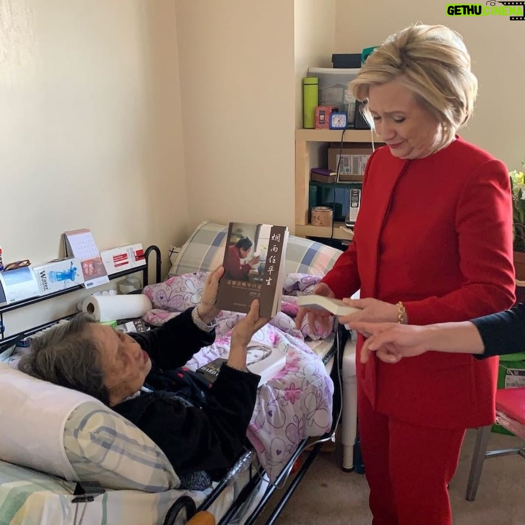 Hillary Clinton Instagram - I'm so sorry to hear of the passing of my friend Dr. Gao Yaojie, who faced house arrest and exile from China after exposing a blood transfusion program that spread HIV/AIDS. She was simply one of the bravest people I've ever known.