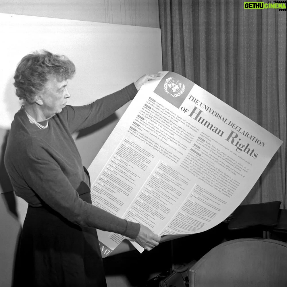 Hillary Clinton Instagram - The UN Declaration of Human Rights turns 75 today. It took monumental effort to create the declaration in the aftermath of World War II. In 2023, it’s more essential than ever. Read my new piece with Michelle Bachelet, Allida Black, and Ellen Johnson Sirleaf at the link in my profile.