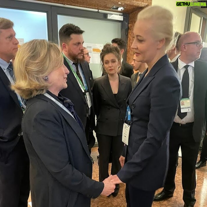 Hillary Clinton Instagram - I saw Yulia Navalnaya after she spoke at the Munich Security Conference. I’m in awe of her strength and sense of purpose, even as she and her family have sacrificed so much for the country they love. Her fight for democracy and freedom, like her husband’s, is our fight too.
