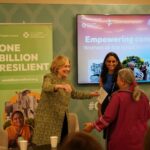 Hillary Clinton Instagram - Thank you to the Arsht-Rock Resilience Center and @AtlanticCouncil for keeping the focus on how gender-responsive policies must be at the center of climate action. I had a wonderful conversation with Global Chief Heat Officer Eleni Myrivili and SEWA Director Reema Nanavaty about what gender justice means in the face of climate impacts. #COP28 Photos: Holly Hayes