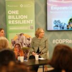 Hillary Clinton Instagram - Thank you to the Arsht-Rock Resilience Center and @AtlanticCouncil for keeping the focus on how gender-responsive policies must be at the center of climate action. I had a wonderful conversation with Global Chief Heat Officer Eleni Myrivili and SEWA Director Reema Nanavaty about what gender justice means in the face of climate impacts. #COP28 Photos: Holly Hayes