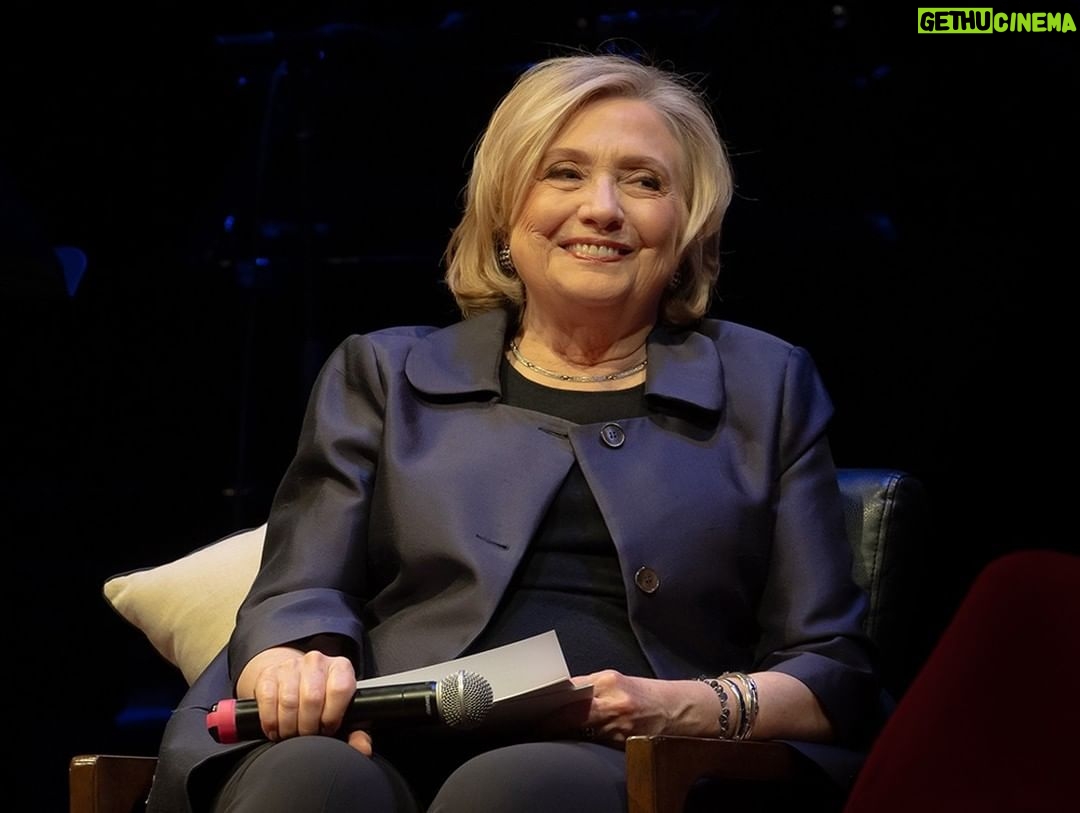 Hillary Clinton Instagram - I had the best time with Patti LuPone, Amber Ruffin, and a sold-out audience in New York City at the first-ever live taping of You and Me Both. We laughed, we cried, and we sang—thankfully, mostly Patti for that last one. Listen to the results in the latest episode of You And Me Both. Find it at the link in my profile or wherever you get your podcasts. Photos: Kevin Yatarola