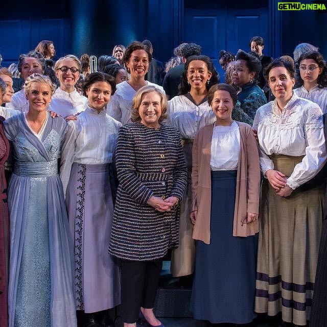 Hillary Clinton Instagram - I am thrilled to join with the team bringing Suffs, about the unsung heroes of the American women’s suffrage movement, to the Broadway stage—where it rightly belongs. Learn more (and get your tickets!) at suffsmusical.com. Photo: Beatrice Moritz