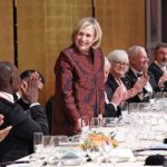 Hillary Clinton Instagram - I was delighted to join the Japan Art Association in Tokyo this week to toast this year’s @PraemiumImperiale Laureates. As the U.S. International Advisor to the Praemium Imperiale, my role is to help nominate the honorees who promote cultural understanding through the arts. This year’s group are all testaments to the power of art to connect people across preconceived boundaries and barriers, even in turbulent times:⁣ ⁣ Vija Celmins, Laureate for Painting⁣ Olafur Eliasson, Laureate for Sculpture⁣ Diébédo Francis Kéré, Laureate for Architecture⁣ Wynton Marsalis, Laureate for Music⁣ Robert Wilson, Laureate for Theatre & Film⁣ ⁣ Congratulations again to all!