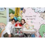 Him Law Instagram - 細佬B，生日快樂，話咁快你就1歲，爸爸媽媽家姐祝你❤️身體健康❤️，活潑可愛。繼續乖乖，食多多，瞓多多，將來高過爸爸，大隻過爸爸 @tavia_yeung #辛苦太太❤️ #細佬B第一次同大家見面😎 #一年來一點一點成長 #家姐細佬相處融洽爸媽開心 #細佬你點解成日望住媽咪 #爸爸喺依邊呀😌
