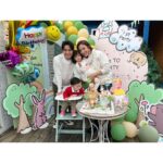 Him Law Instagram - 細佬B，生日快樂，話咁快你就1歲，爸爸媽媽家姐祝你❤️身體健康❤️，活潑可愛。繼續乖乖，食多多，瞓多多，將來高過爸爸，大隻過爸爸 @tavia_yeung #辛苦太太❤️ #細佬B第一次同大家見面😎 #一年來一點一點成長 #家姐細佬相處融洽爸媽開心 #細佬你點解成日望住媽咪 #爸爸喺依邊呀😌
