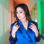 Hina Khan Instagram - What Love is..💙 Outfit @linetribe_ Jewels @misho_designs MUAH @sachinmakeupartist1 @siddhi_hairstylist 📸 @akshay_navlakhe