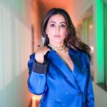 Hina Khan Instagram - What Love is..💙 Outfit @linetribe_ Jewels @misho_designs MUAH @sachinmakeupartist1 @siddhi_hairstylist 📸 @akshay_navlakhe