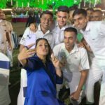 Hina Khan Instagram - Feeling incredibly honoured to have celebrated the Navy Day at INS SHIVAJI in remembrance of a crucial victory for our beloved Nation with India's strong Naval heroes. Thank you, Commodore Mohit Goel & Dr. Nihita Goel, for making me a part of this amazing event and having me and @monajsingh as Chief Guests. Salute to the courageous women and men of our Navy - your duty and commitment to our country inspires every Indian across the length and breadth of our Nation. #IndianNavy #NationalPride #SaluteOurHeroes #InspiredEveryday