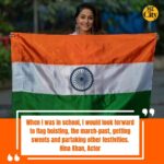 Hina Khan Instagram - Nothing makes Hina Khan prouder than watching the Republic Day parade. “I’m proud to witness India’s diversity, culture and heritage, along with its achievements,” Khan gushes, as she goes on to recall moments from her school days in Lucknow and Srinagar. “I’d look forward to flag hoisting, the march-past, getting sweets and partaking other festivities. I still get goosebumps when the National Anthem is played,” she says in an exclusive shoot with HT City. @realhinakhan @kavita600 📸 @vaalibate #RepublicDay #Indian #HinaKhan #Nationalflag #tiranga #ProudIndian #hinakhanfans