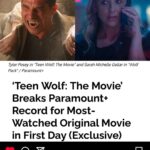 Holland Roden Instagram - Over the moon;) about @teenwolf breaking the record for most watch original movie on its first day at @paramountplus ❤️🎉✨ Very very grateful. @thewrap Teen Wolf Podcast @howlerbacknowpodcast new eps every Monday!