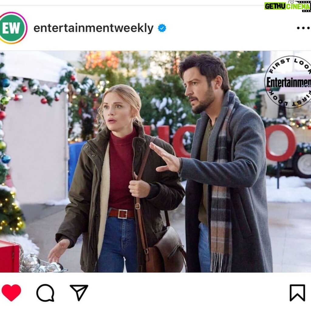 Holland Roden Instagram - It’s November so that means we are heading into Christmas panic based on my expression 🤣 Had such a LOVELY time on this project @directedbydw @tyler_hynes and @oadelsonn made me feel beyond welcome ❤️ Honored to have @blakeshelton producing - all the Blake fans you will be in on the Easter egg :) It’s a cute holiday movie. Hope y’all enjoy!! Thanks @entertainmentweekly for the LOVE