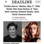 Holland Roden Instagram - Excited to announce @darkskyfilms Acquired @mothermayifilm ❤️Blast shooting this and honored I got to learn so much producing for the first time @kylegface @laurencevannicelli @dancebydaisy @rage_trivedi #Daneeckerle #danielbrandt #verve Choners we did it! 🍫 @tonyschocolatebar