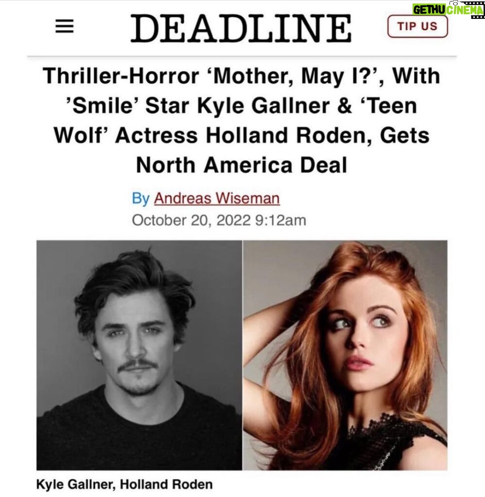 Holland Roden Instagram - Excited to announce @darkskyfilms Acquired @mothermayifilm ❤️Blast shooting this and honored I got to learn so much producing for the first time @kylegface @laurencevannicelli @dancebydaisy @rage_trivedi #Daneeckerle #danielbrandt #verve Choners we did it! 🍫 @tonyschocolatebar