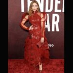 Holland Roden Instagram - Felt really good to actually put on a dress and see lovely people ❤️ Highly suggest seeing #thetenderbar Ben Affleck, Lily Rabe, and Tye Sheridan are one hell of a family- a grounded, humanist holiday family movie 🙌🏻 And absolutely star struck to see Christopher Lloyd (Back to the future holland was having a melt down) George Clooney’s directing was a delight Thanks @amazonprimevideo for having us! 👗 @sebastiangunawanofficial 👛 @tylerellisofficial 💎 @vraiofficial 💄 @robertti 💈 @jessiestellarhair 💃 @karenraphael