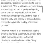 Holland Roden Instagram - This was my first labor of love project and it’s no coincidence that it has been one of the most joyous experiences in my life to date. This is why actors get into acting - being able to have the trust and exploration for a trip..lol literally a mushroom trip…this bizarre- this movie looks at why people choose to be in relationships - and at what cost- love comes in many forms. Thank you Laurence for writing it and letting the acting beast that is @kylegface and I play in your playground. First time producing! And I gotta say I learned so much on this project - bucket list to step my feet into this part of the industry. ❤️ @kylegface I’ve already praised u enough to your face 🙃 but it’s no secret @kylegface is one of the most talented actors in our generation out there - grateful to have found this foraging joker👊🏻 #mothermayi Callicoon, New York