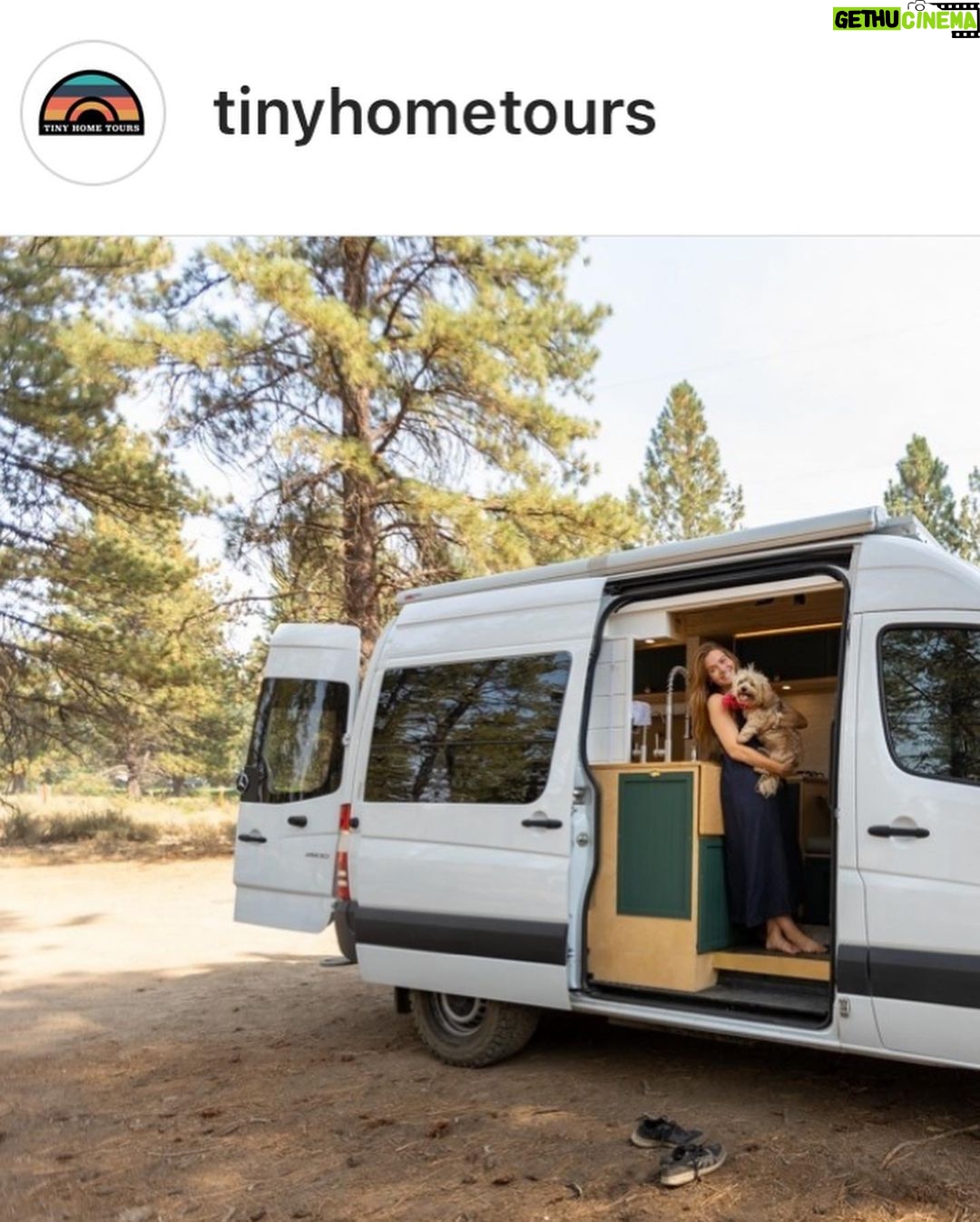 Holland Roden Instagram - When scavenging for builds- this was one of my favorite channels to ‘shop’ Thank you @tinyhometours and @brian_bear_butler for stopping by and letting me pass the torch❤️ If you wanna see how the pros film a mini house tour 🙌🏻 Link in my bio:)