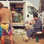 Holland Roden Instagram - There were 25 watt albeit homemade lasers that were viewed from a van hood for three hours, dirt bike toys, a volcanic pit, rigs built for jumping, mad max 101 vibes (the only time ill use the word vibes), the best cortado out of the back of a beautiful Vw Van, bus roof top concerts, yoga, ate better than I have in months @chefjohnathan 💯 but these are the best memories I’m taking - the luckiest girl to have found this van circle of peeps. A day in van life is like a month in the structured world- in three days I feel like I have been with these people all summer ❤️ I’m taking them with me…that and all the dust in every crevice of my body and my van for the next month 🤦‍♀️ @descendonbend 🌟 ( @tinyrollinghomestead - Jen- Im absolutely vying to be this epic woman’s hype girl - the swing/ Hammock/ two year build with no experience in a driveway nonetheless- I have no words how much this girl impresses me) This girl should get thé crédit she deserves 🎉