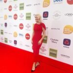 Holly Willoughby Instagram - As a proud Ambassador for the @princestrust it was a real honour to present The Watches of Switzerland Group Young Change Maker Award to an incredible young man called Motaz Amer… So wonderful to spend time with him today and hear his remarkable story. The whole afternoon was about recognising young people who have overcome some incredible challenges to succeed against the odds… #princestrustawards 👑❤️✨#hwstyle💁🏼‍♀️✨ dress by @roland_mouret shoes by @aquazzura Jewelry by @mappinandwebb ❣️