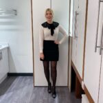 Holly Willoughby Instagram - Morning Wednesday… see you on @thismorning at 10am… we welcome back our favourite… the brilliant Miriam Margoyles ❤️… #hwstyle💁🏼‍♀️✨ Collar @andotherstories Jumper @karen_millen Skirt @_albaray ✨
