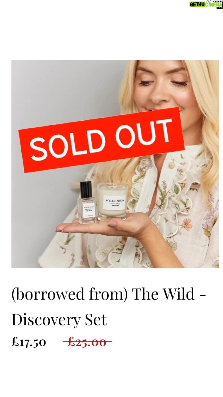 Holly Willoughby Instagram - SOLD OUT 🚨🚨🚨 … the Discovery Set has gone… thank you so much and if it’s coming to your home I hope you enjoy ♥️… The 30% sale is still on until midnight tonight… link in bio or on stories #christmasshopping #candles #perfume #adandownbrand 🌙✨💛